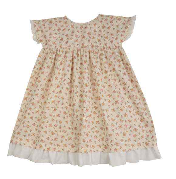 Antique Style Little Girls Floral Made in USA Dress - Lemonade Couture